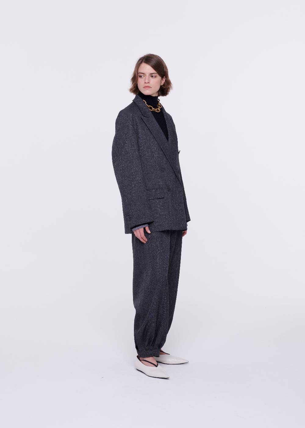 Plan C BLAZER DOPPIOPETTO GRIGIO SCURO Vendite Flash