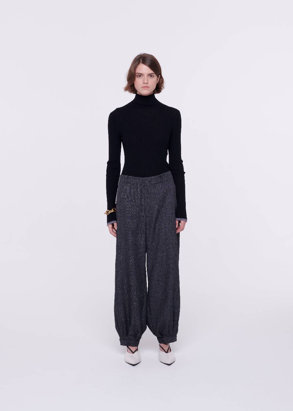 Plan C PANTALONI BALLOON GRIGIO SCURO Negozio