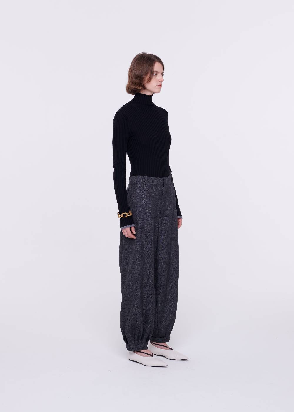 Plan C PANTALONI BALLOON GRIGIO SCURO Negozio
