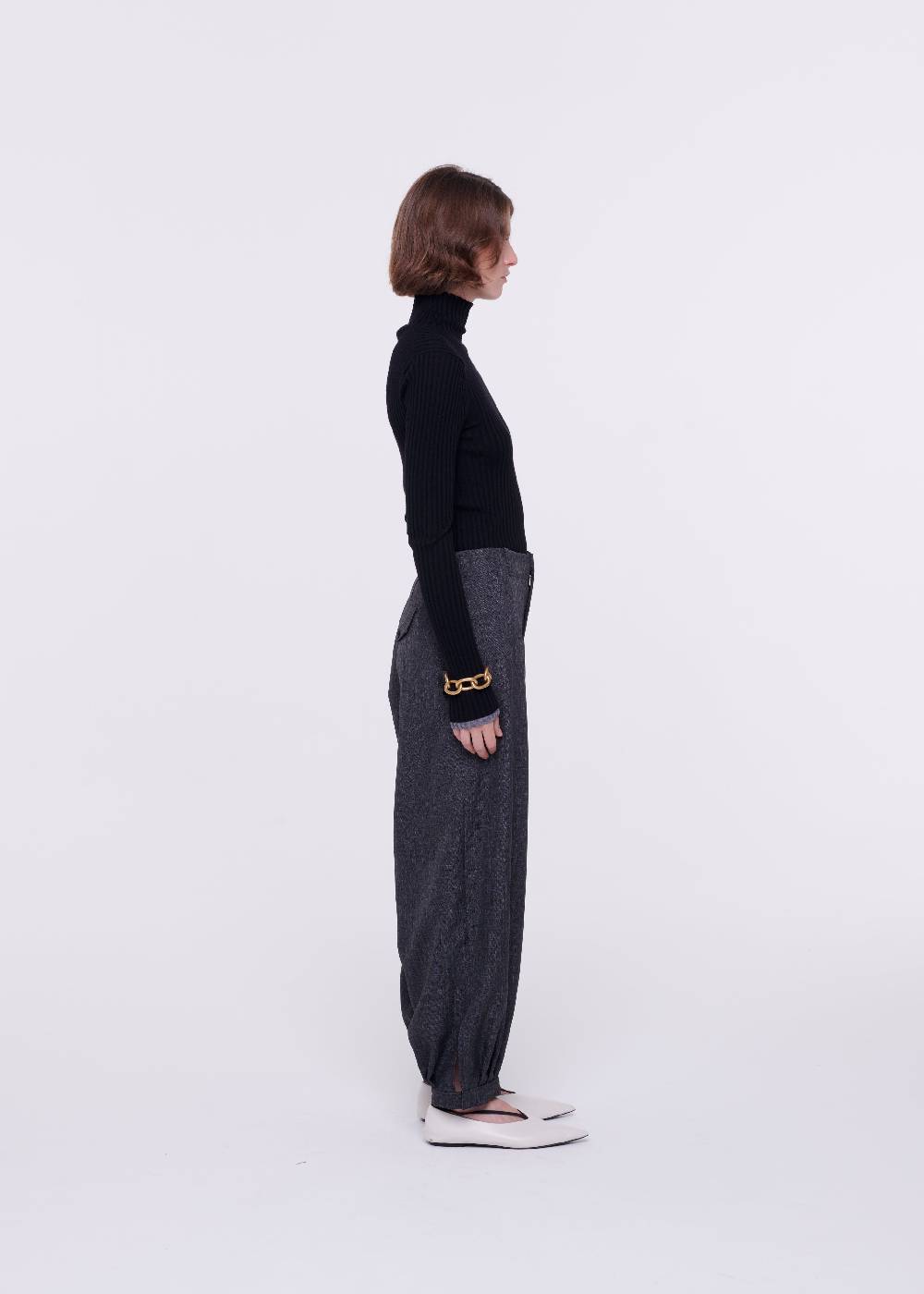 Plan C PANTALONI BALLOON GRIGIO SCURO Negozio