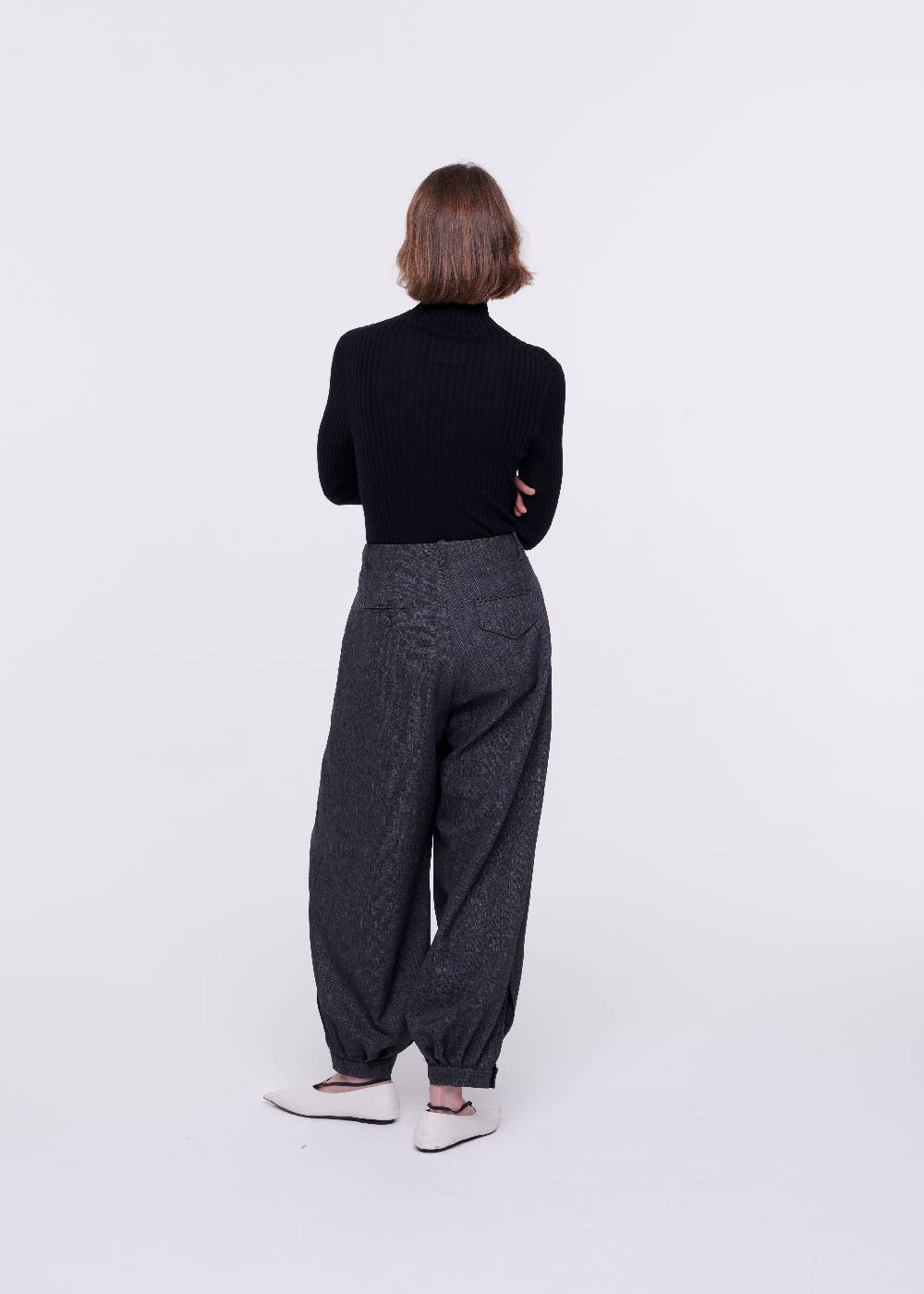Plan C PANTALONI BALLOON GRIGIO SCURO Negozio