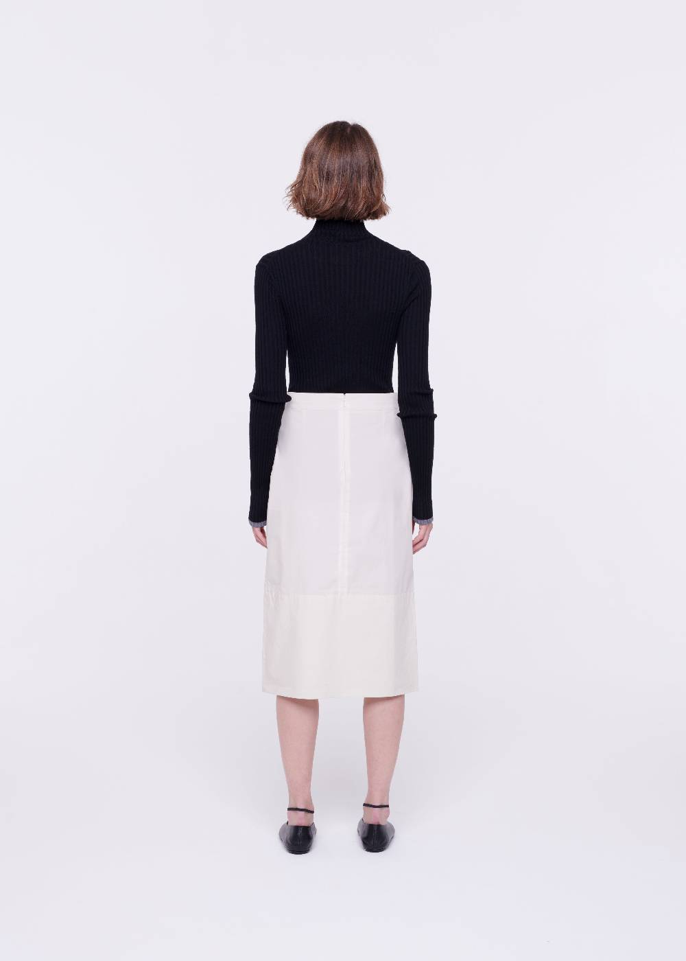 Plan C GONNA MIDI IN COTONE TECNICO CON RICAMO IN PAILLETTES Moda
