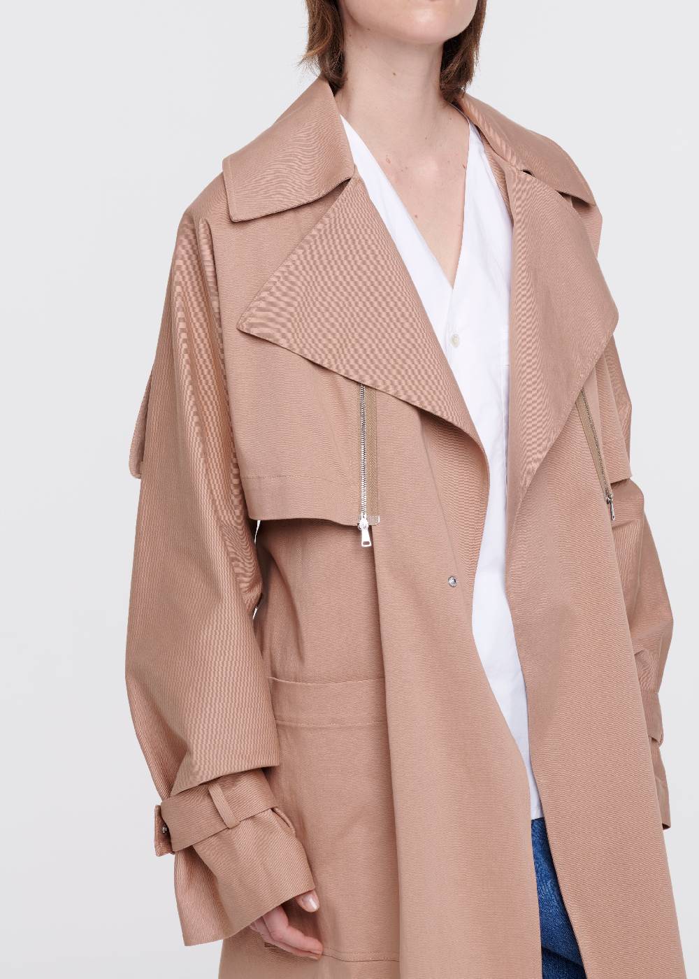 Plan C TRENCH IN COTONE COLOR CARAMELLO Acquista Ora