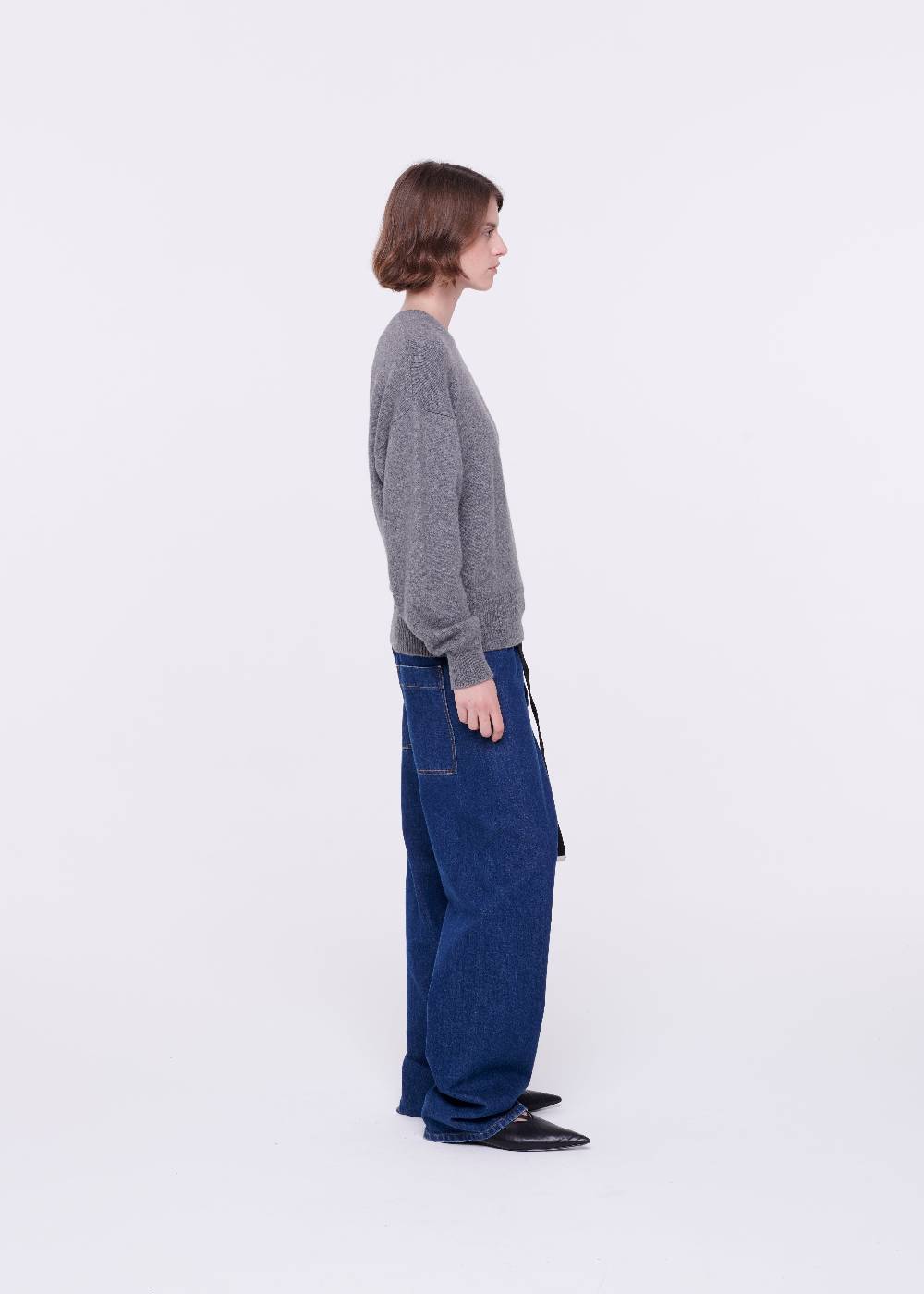 Plan C MAGLIONE GRIGIO IN LANA MERINO Offerta