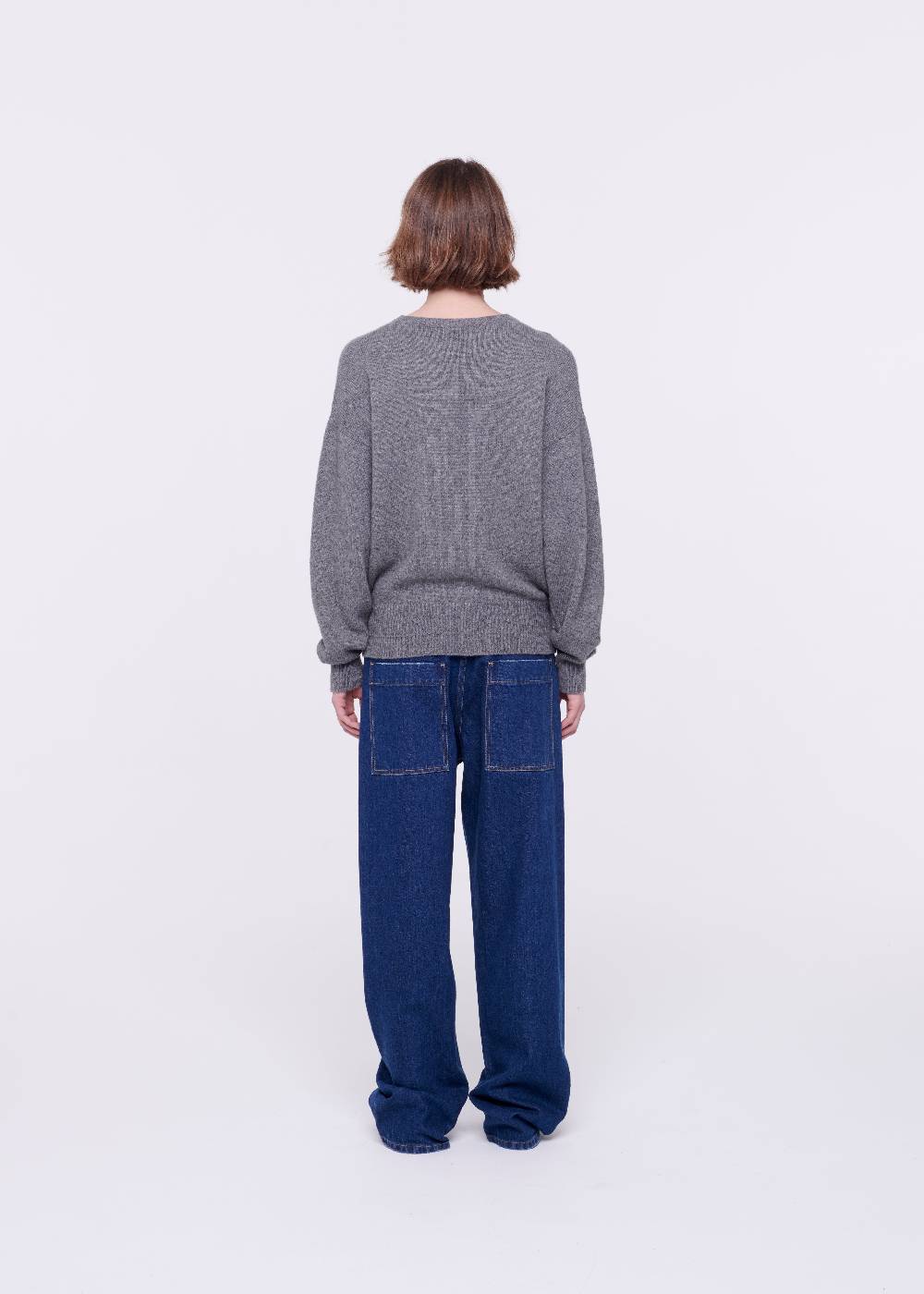 Plan C MAGLIONE GRIGIO IN LANA MERINO Offerta