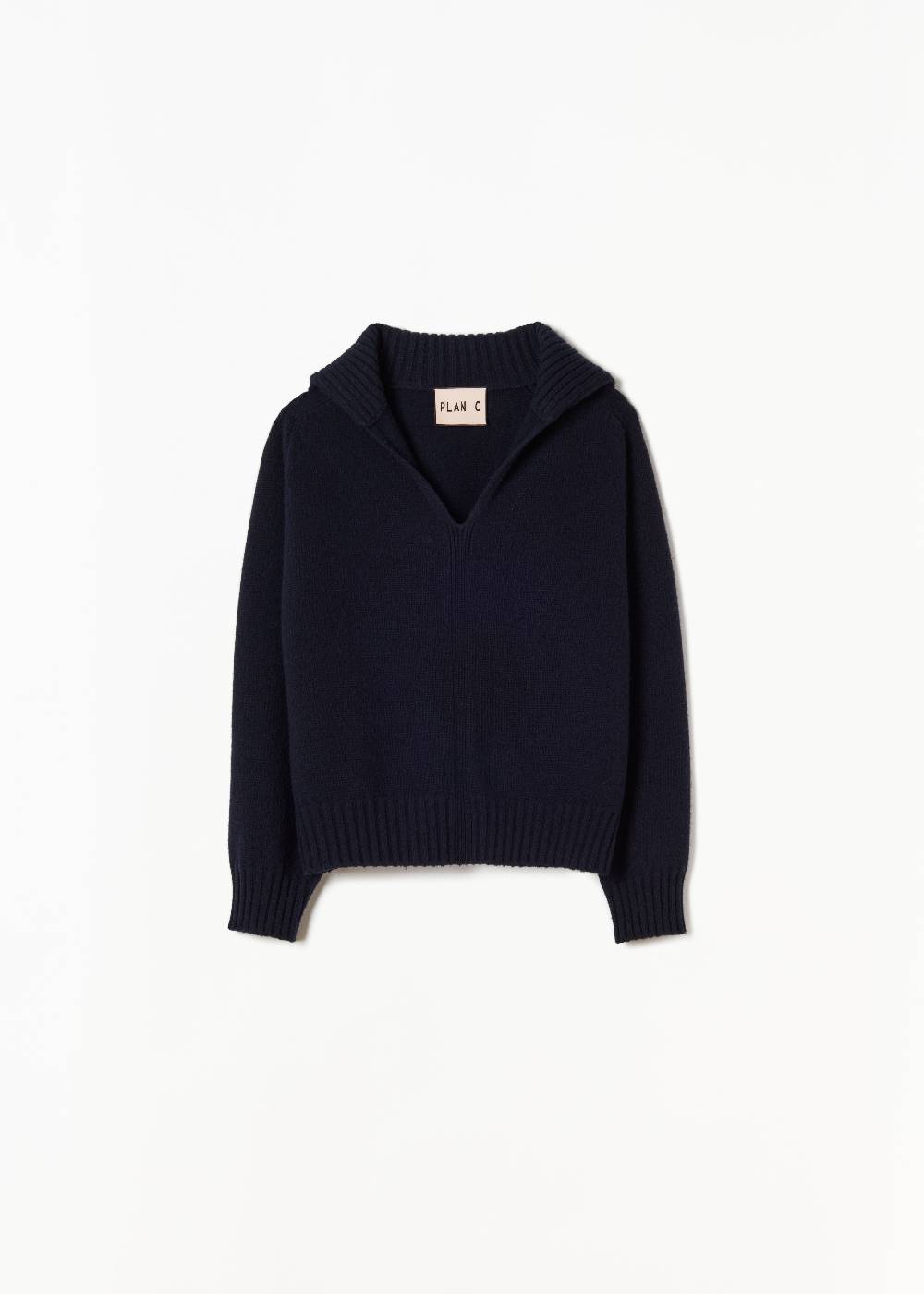 Plan C MAGLIONE NAVY IN CACHEMIRE Economico