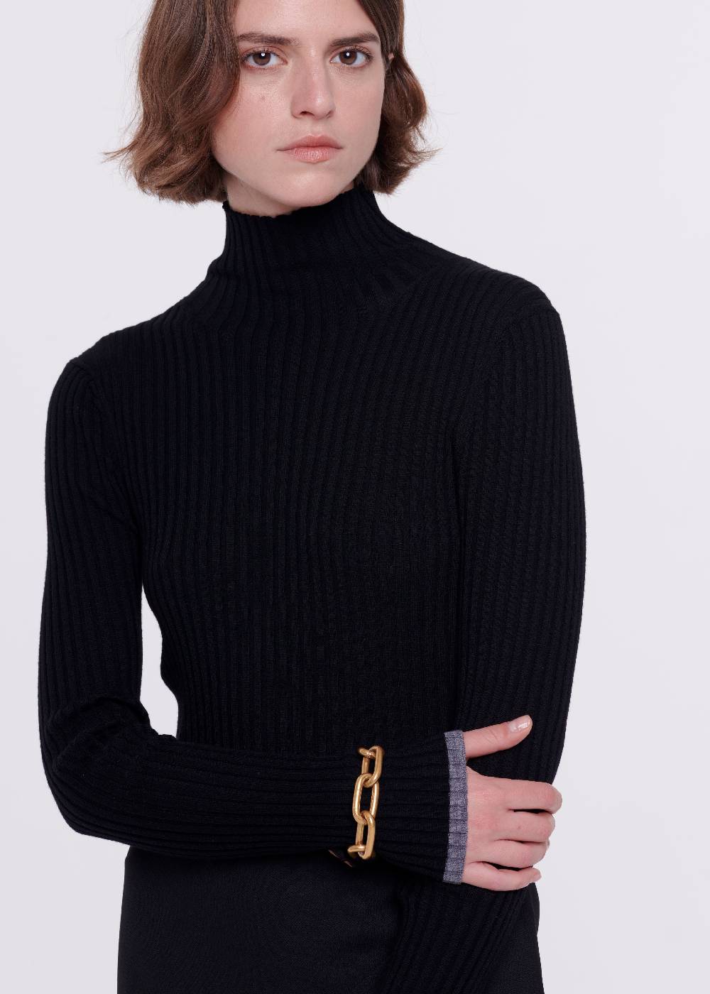 Plan C DOLCEVITA NERO IN LANA MERINO Online