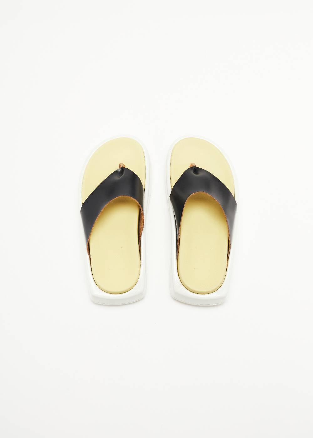 Plan C SANDALI INFRADITO IN PELLE CON ZEPPE Saldi