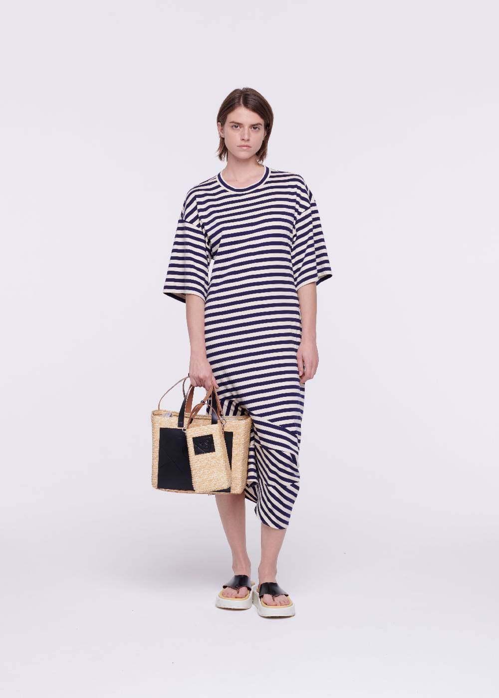 Plan C SANDALI INFRADITO IN PELLE CON ZEPPE Saldi