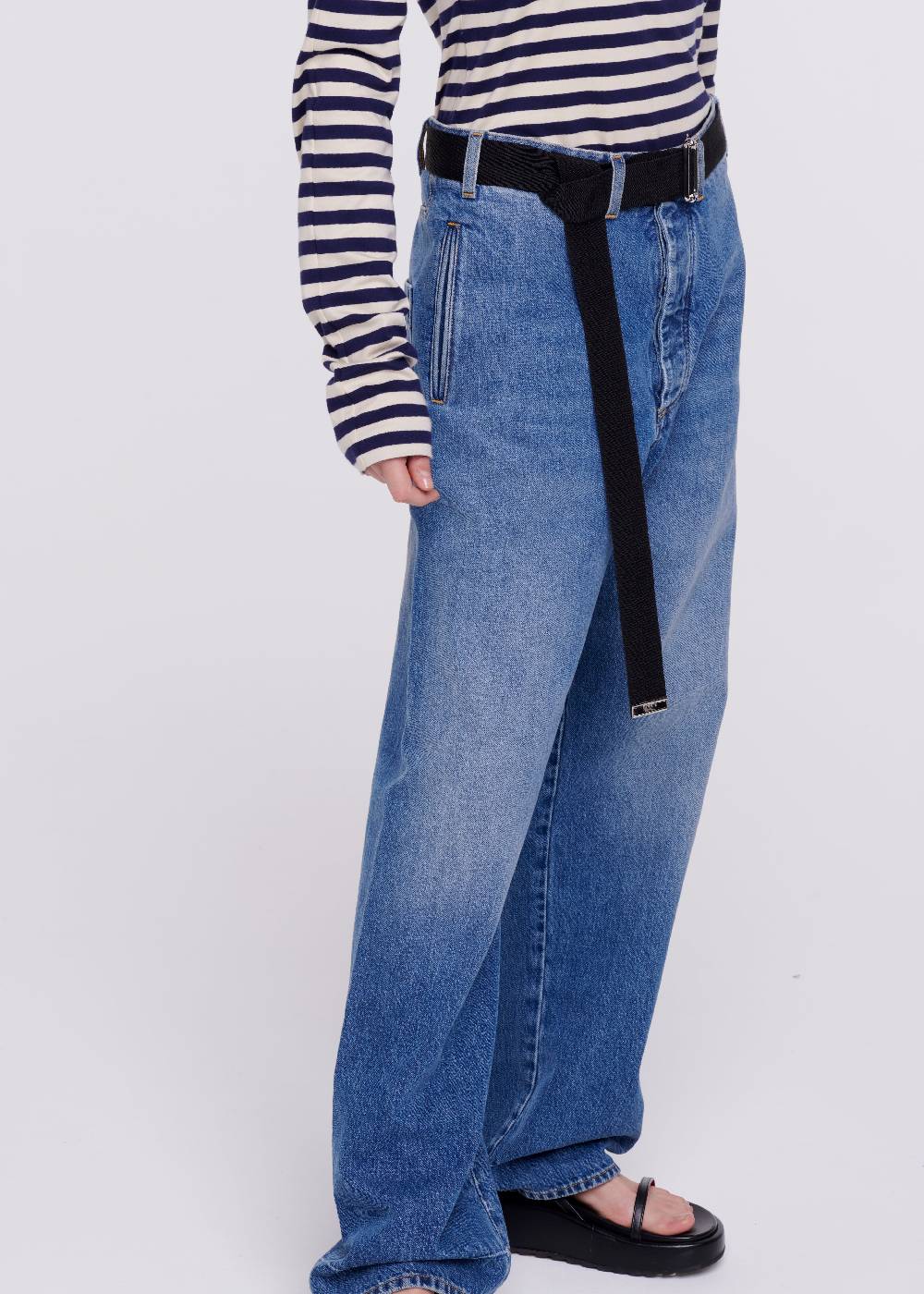 Plan C JEANS A GAMBA DRITTA Vendita Calda