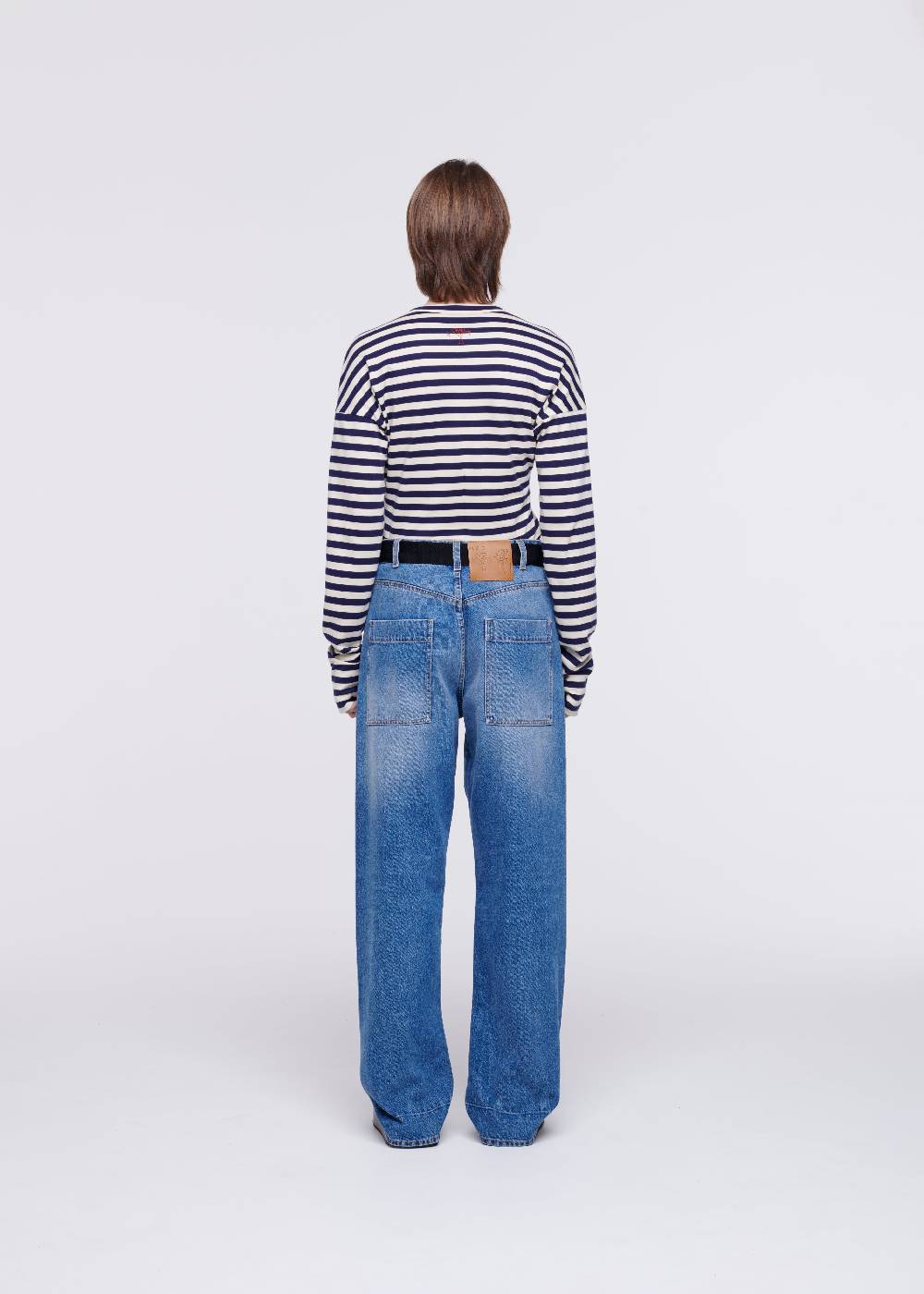 Plan C JEANS A GAMBA DRITTA Vendita Calda