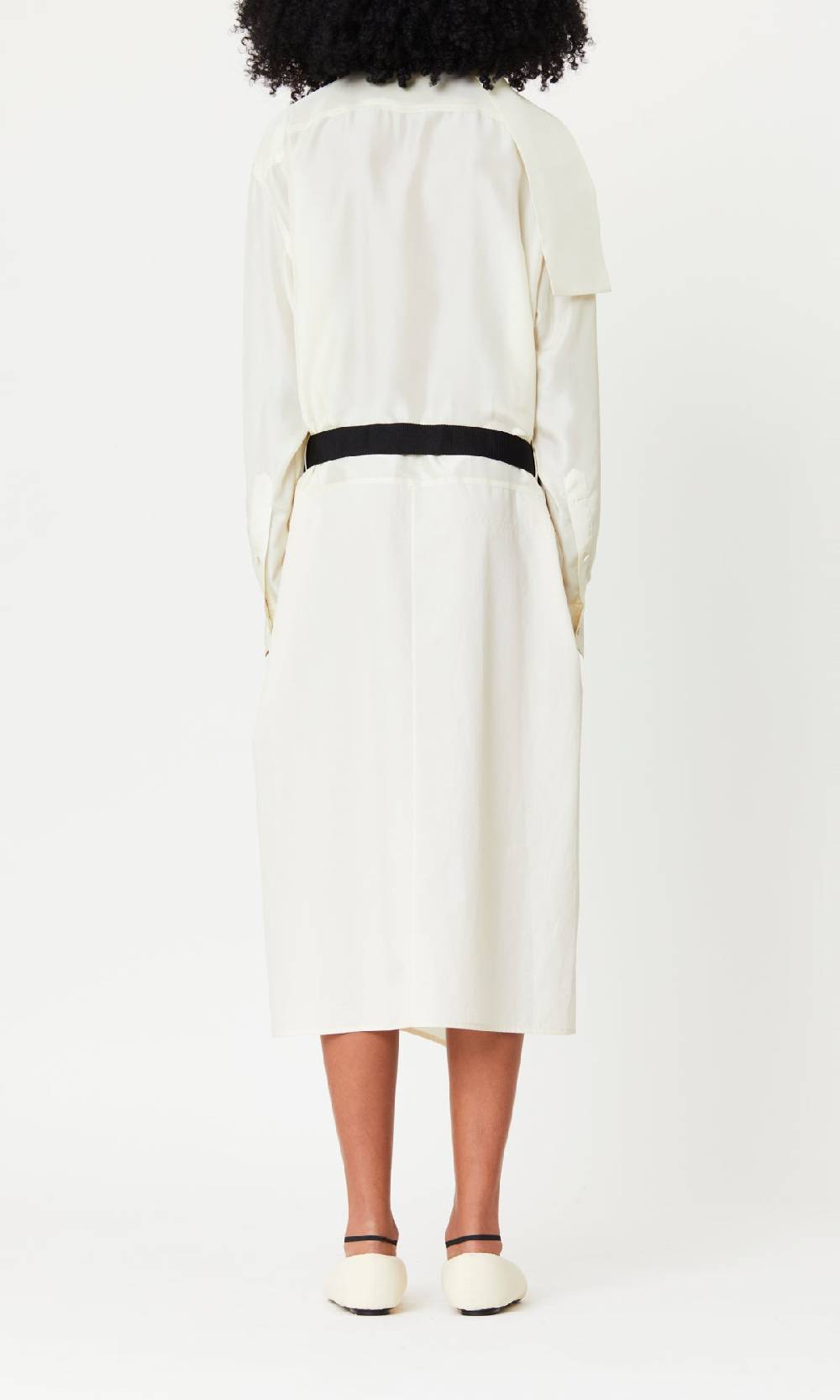 Plan C ABITO MIDI A PANNELLI CON FOULARD 2025