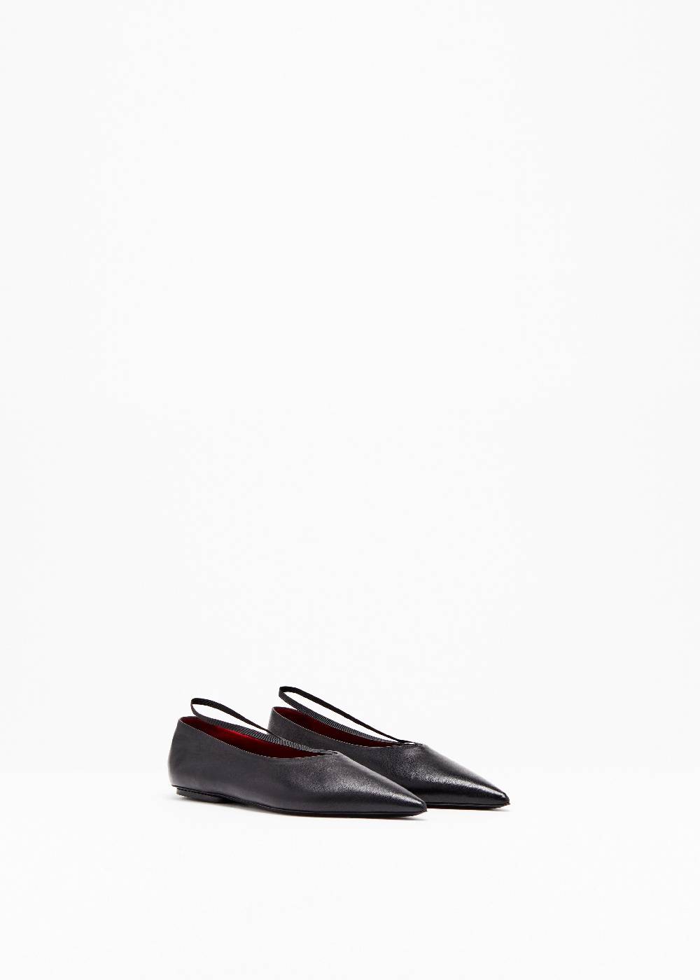 Plan C BALLERINE IN PELLE NERE In Linea