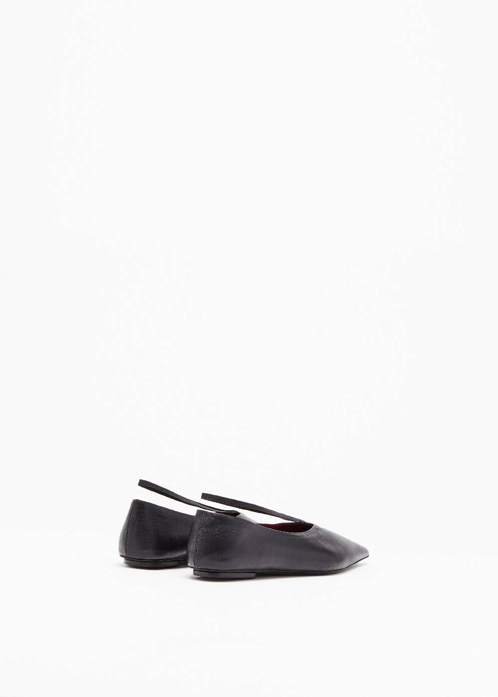 Plan C BALLERINE IN PELLE NERE In Linea