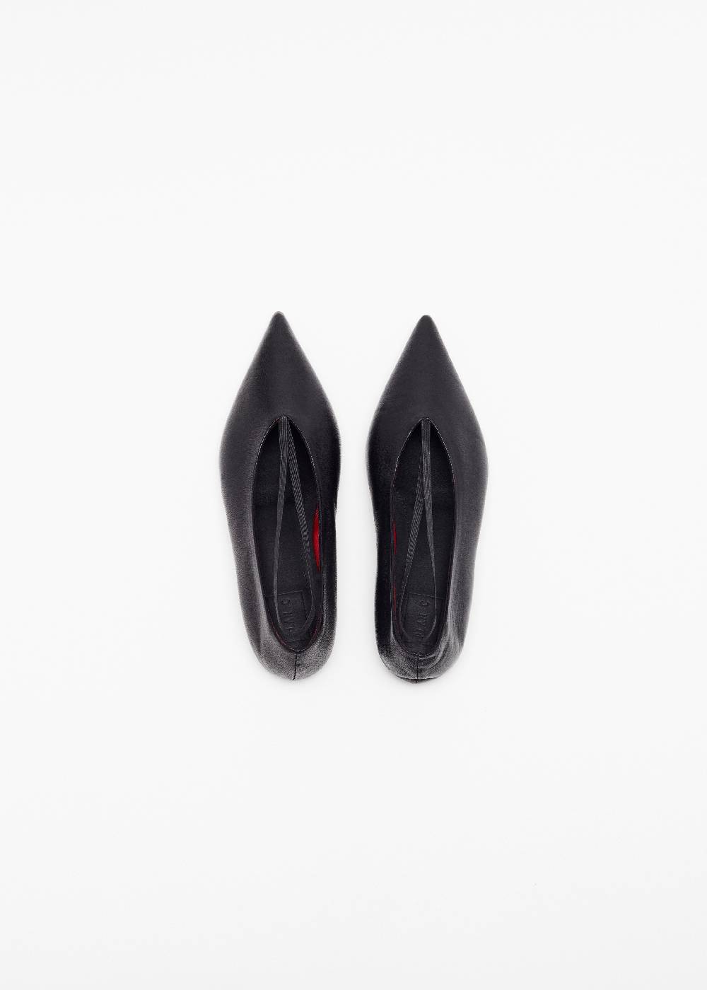Plan C BALLERINE IN PELLE NERE In Linea