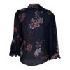 Poems Roma CAMICIA MANICA LANTERNA FLOREALE BLU Consegna Veloce