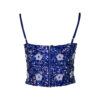 Poems Roma TOP BRETELLINE BLU ELETTRIC Vendita Calda