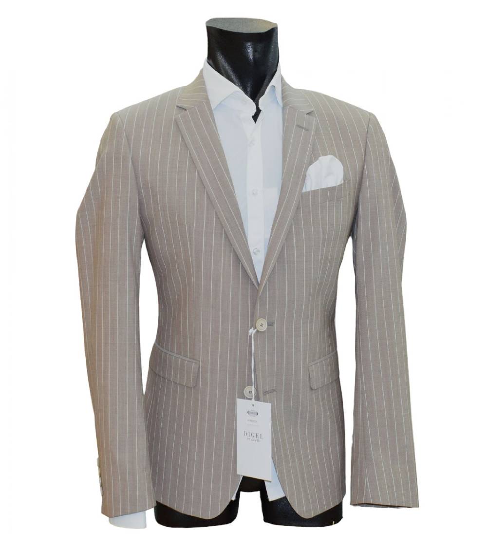 Digel Move Abito beige gessato digel in lana marzotto extra slim fit 2025