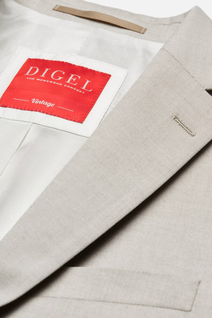 Digel Abito elegante beige digel slim fit con gilet e papillon In Linea