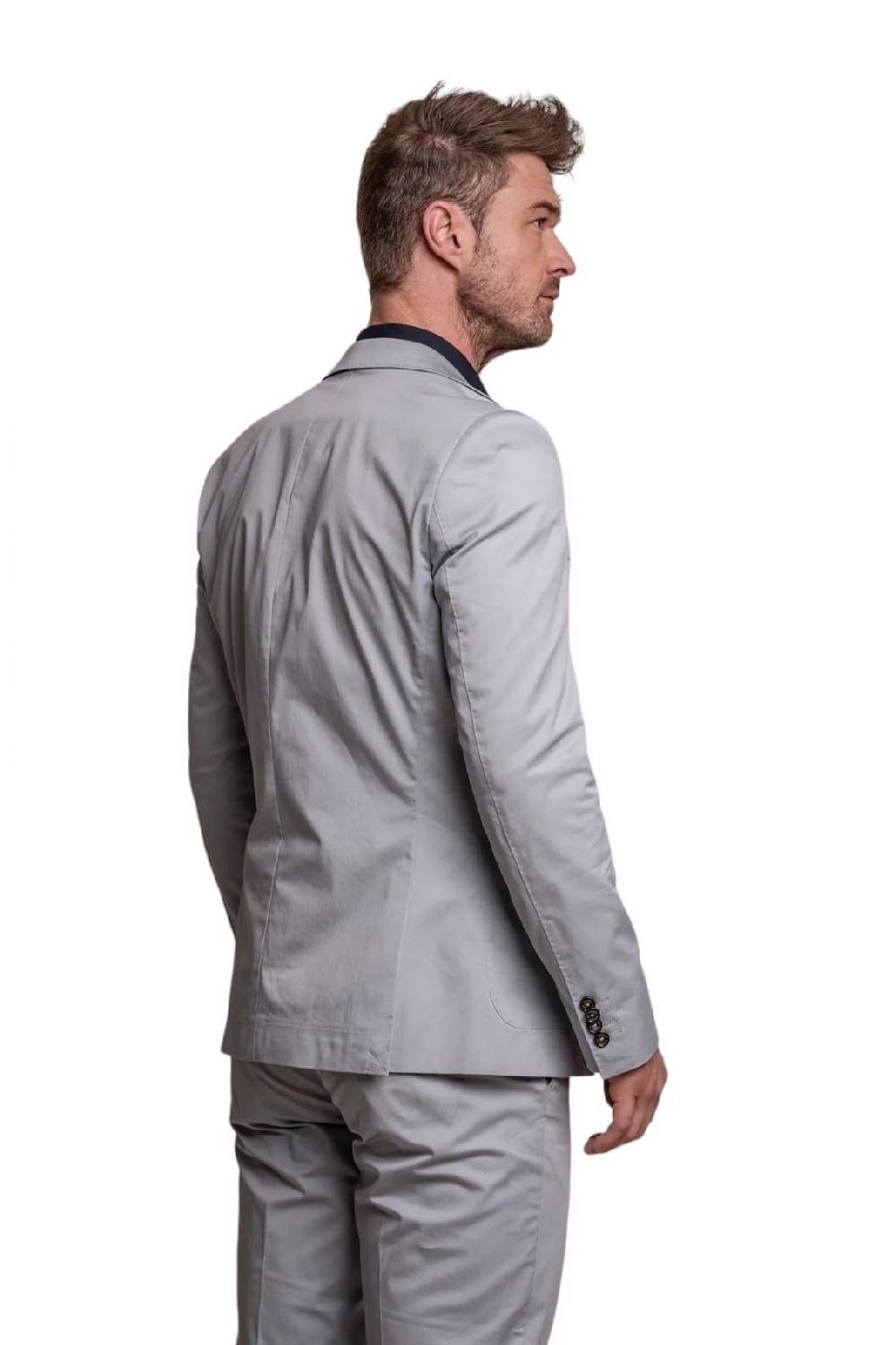 House of Cavani Abito grigio chiaro cavani in cotone stretch sfoderato Sottocosto