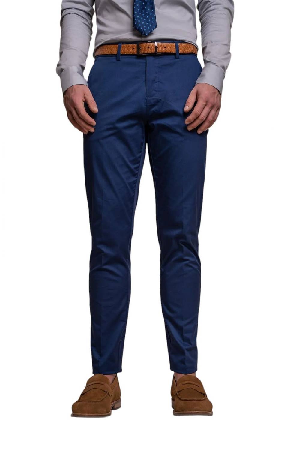 House of Cavani Abito blu elettrico cavani in cotone stretch sfoderato Pezzi Unici