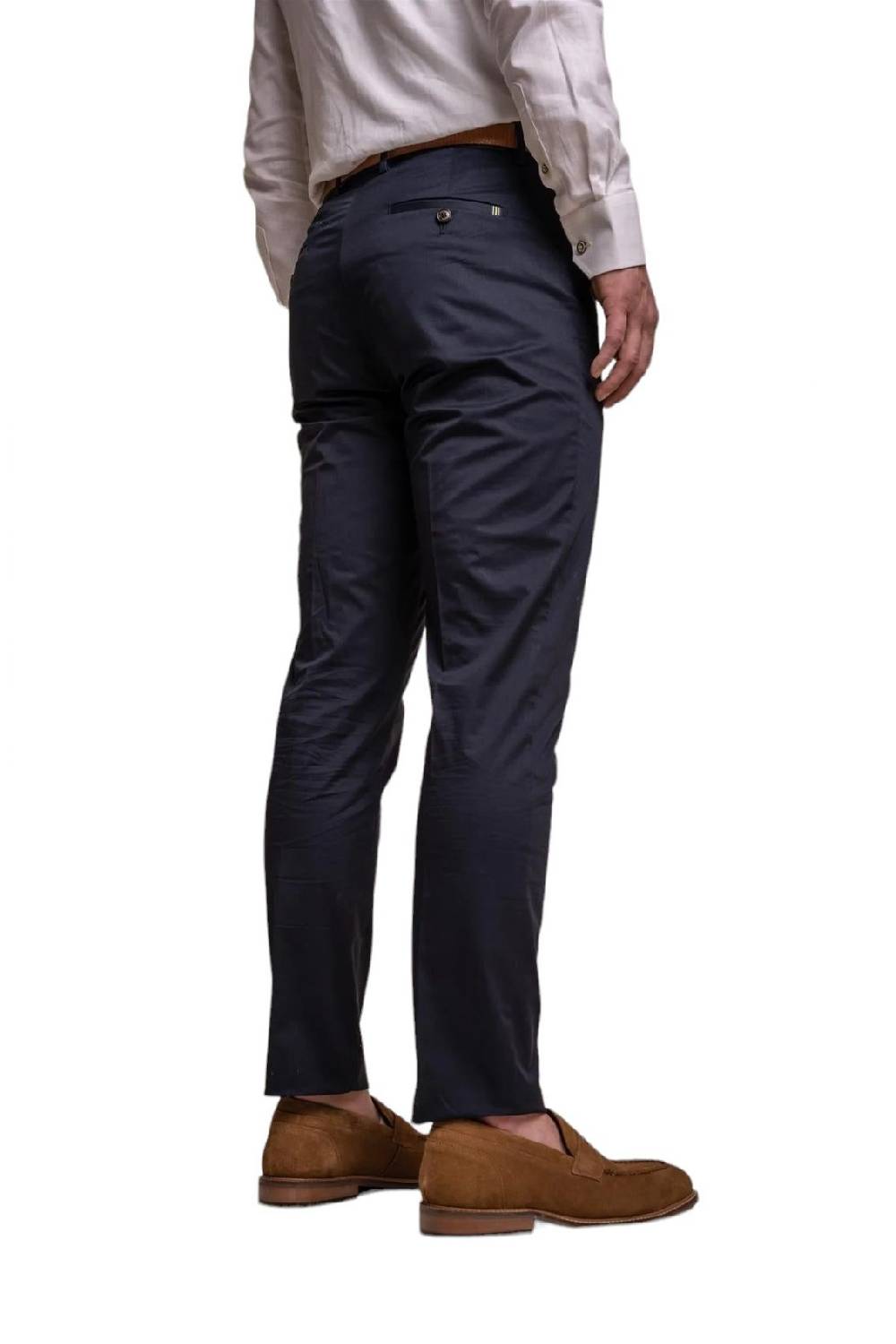 House of Cavani Abito blu navy cavani in cotone stretch sfoderato Soddisfazione Garantita