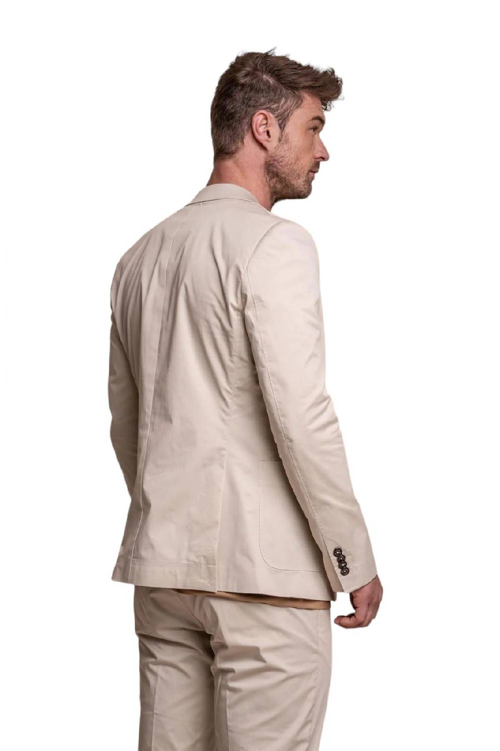 House of Cavani Abito beige cavani in cotone stretch sfoderato Qualità Garantita