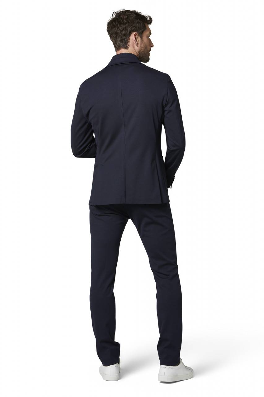 Digel Giacca blu in jersey modern fit digel con pettorina staccabile Economico