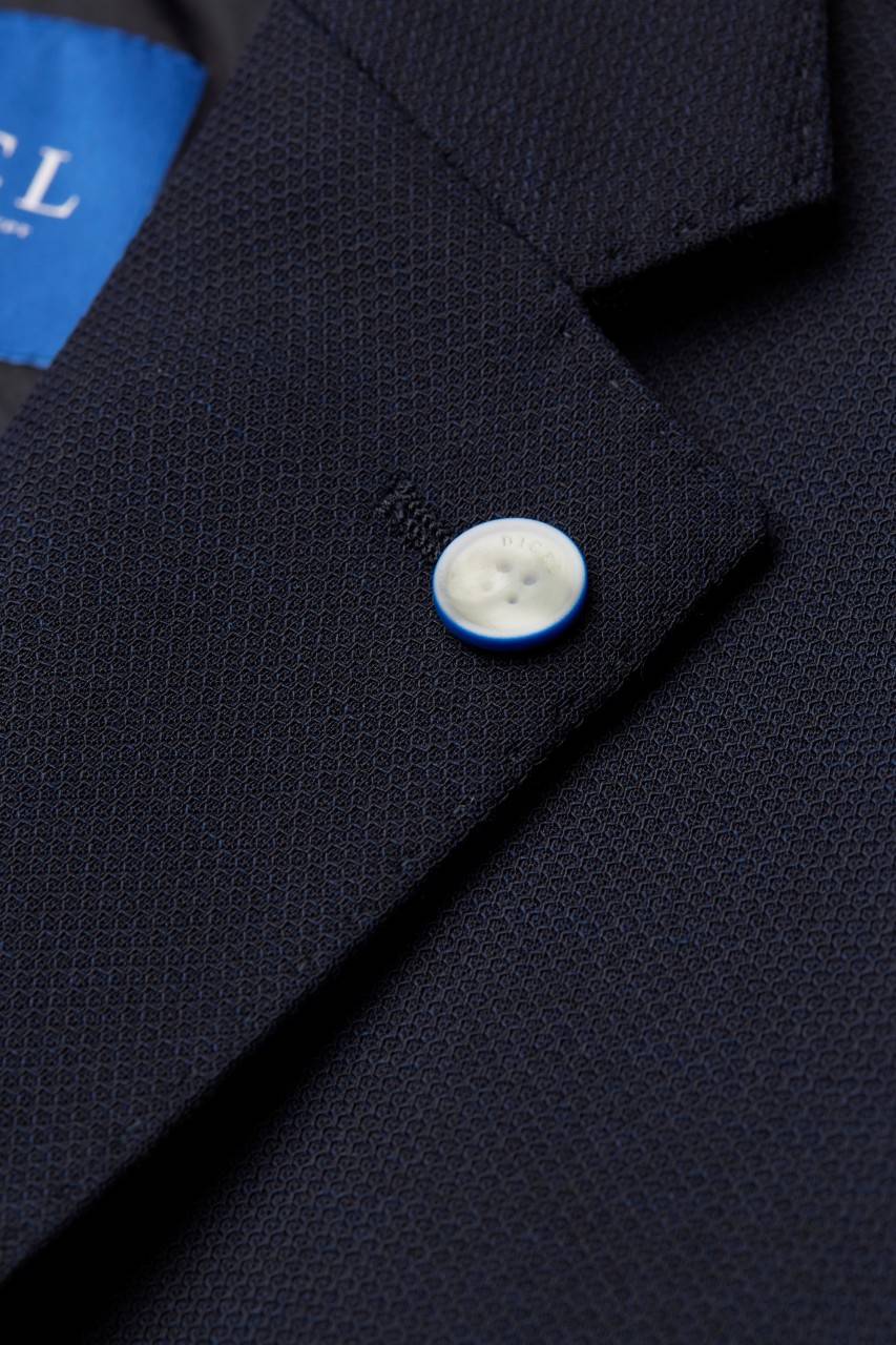 Digel Giacca blazer blu marine digel sfoderata drop quattro corto In Vendita