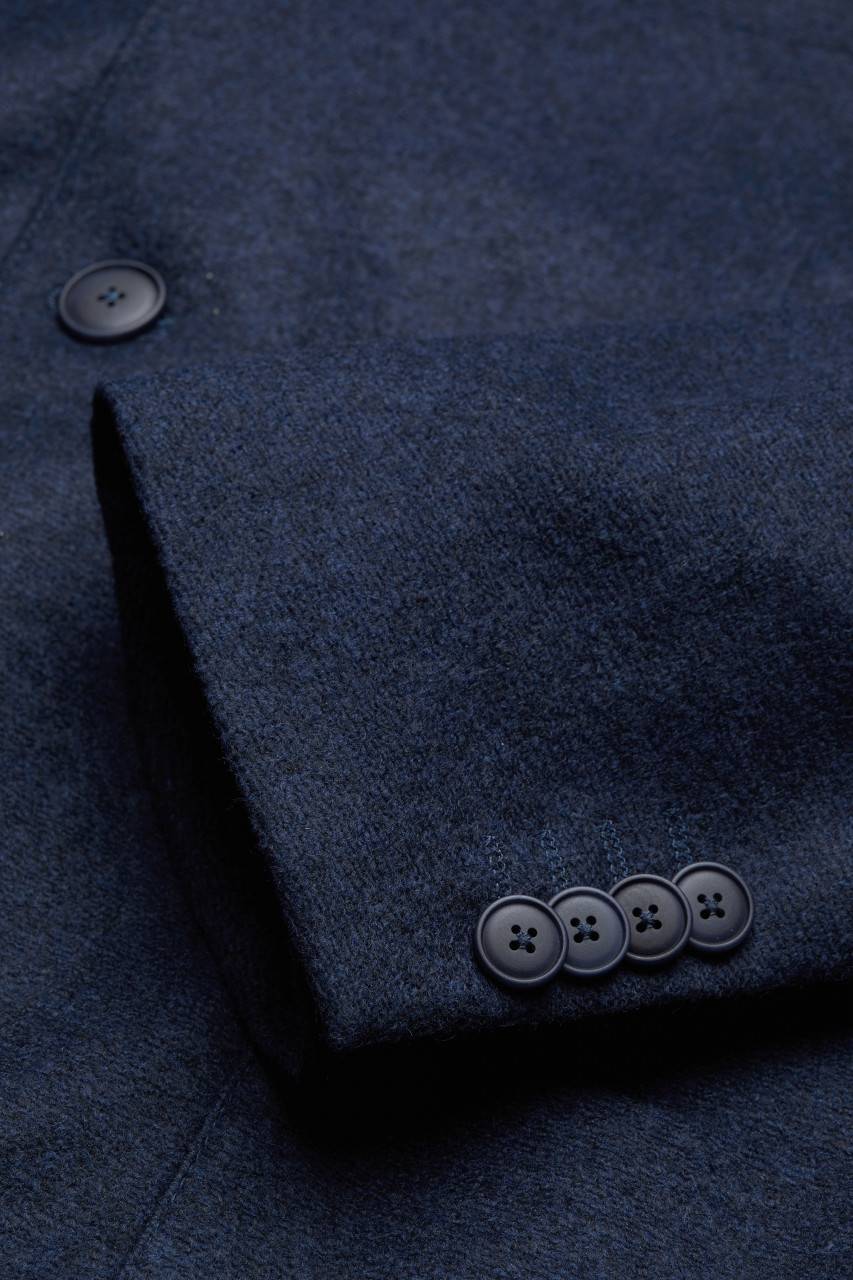Digel Giacca blu in jersey digel collo coreana modern fit In Saldo