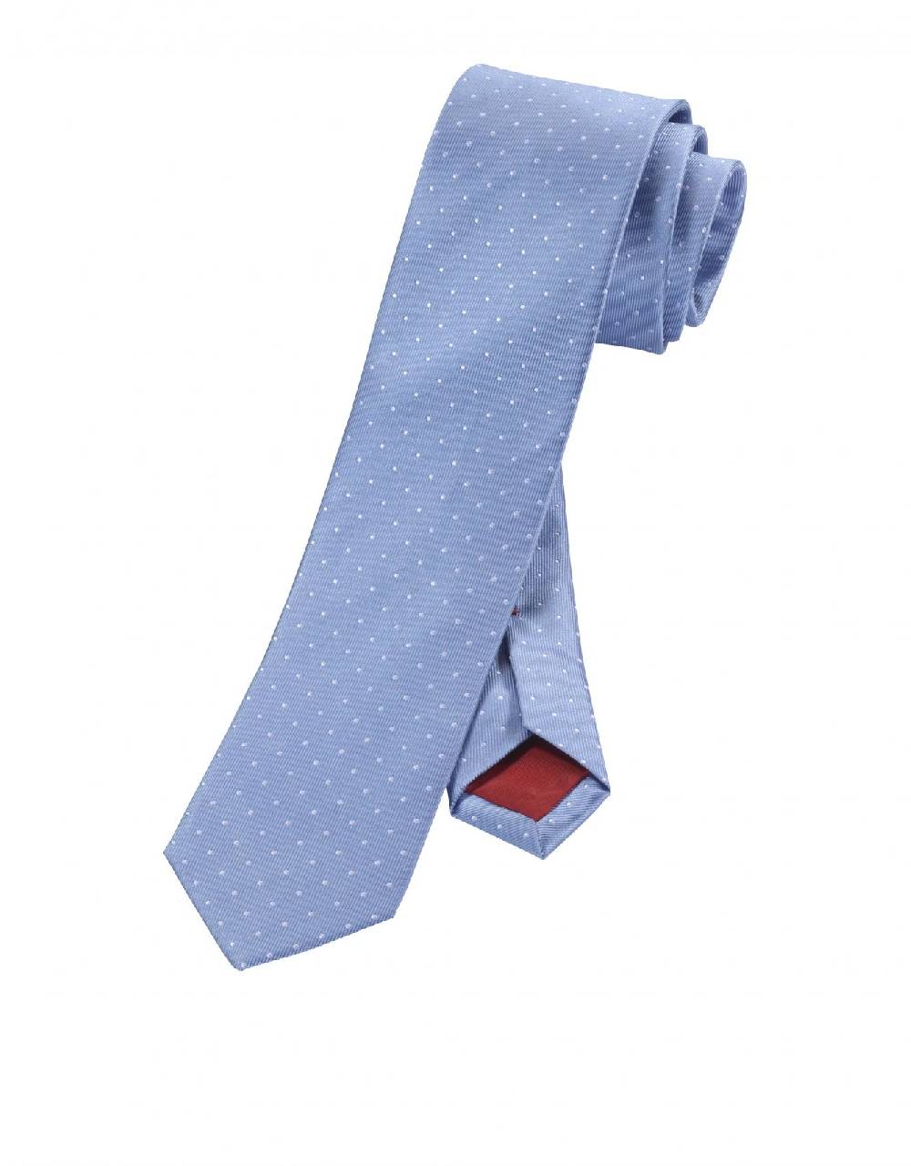 Olymp Cravatta a pois slim in seta pura olymp in otto colori Fino Al -60%