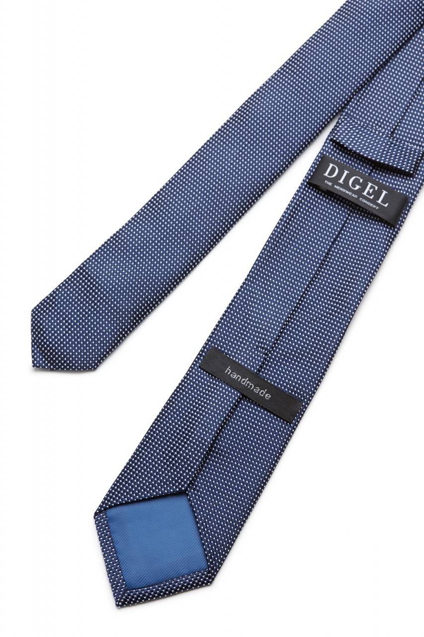 Digel Cravatta elegante digel blu in seta pura Novità