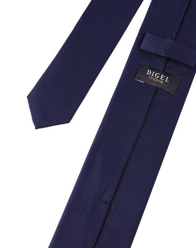 Digel Cravatta digel blu scuro in seta pura Outlet