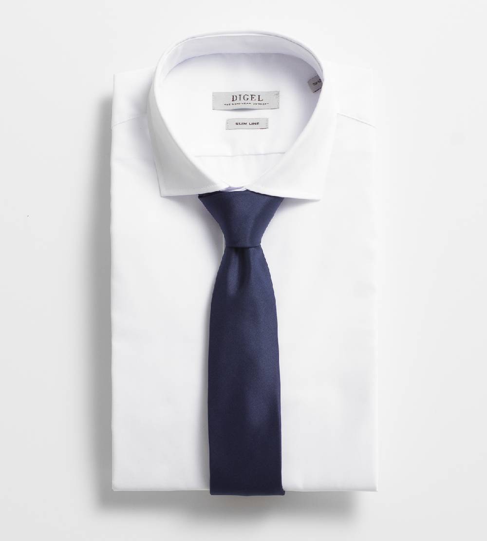 Digel Cravatta digel blu scuro in seta pura Outlet