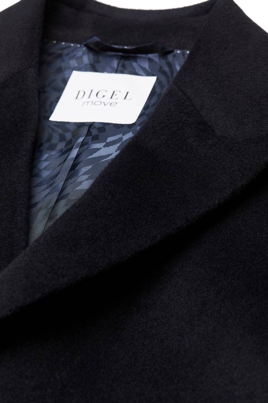 Digel Cappotto digel blu slim fit in misto cashmere In Vendita