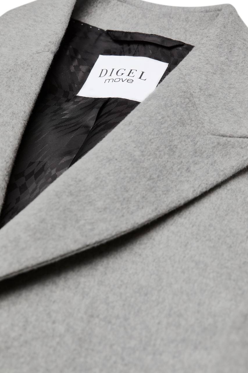 Digel Cappotto digel grigio chiaro slim fit in misto cashmere Saldi