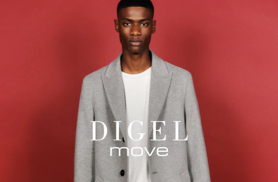 Digel Cappotto digel grigio chiaro slim fit in misto cashmere Saldi