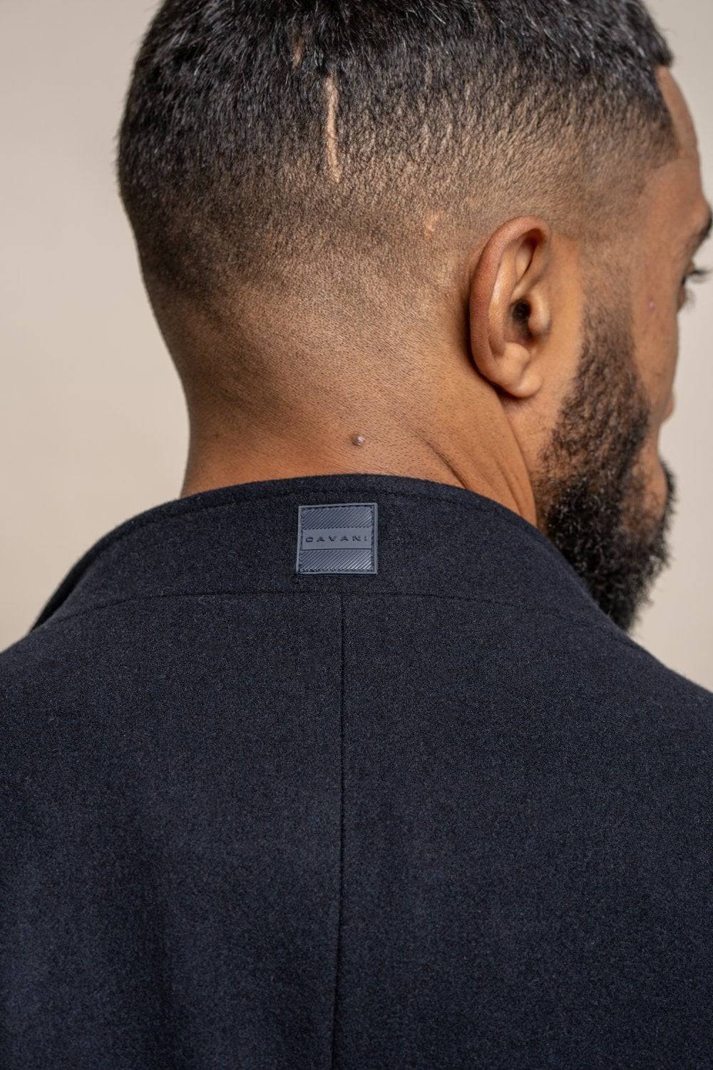 House of Cavani Cappotto cavani blu con cappuccio slim fit Hotsell