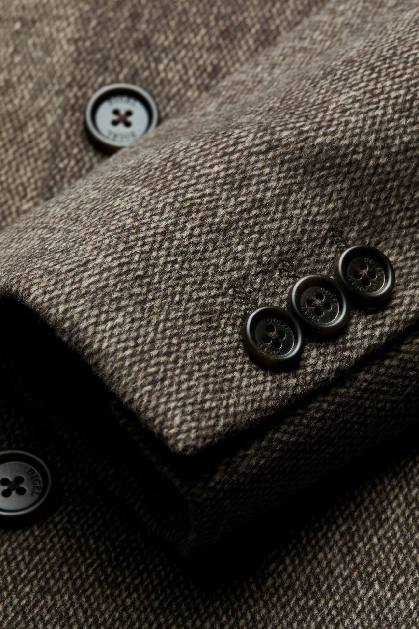 Digel Cappotto marrone digel con pettorina antivento staccabile Saldi Di Fabbrica