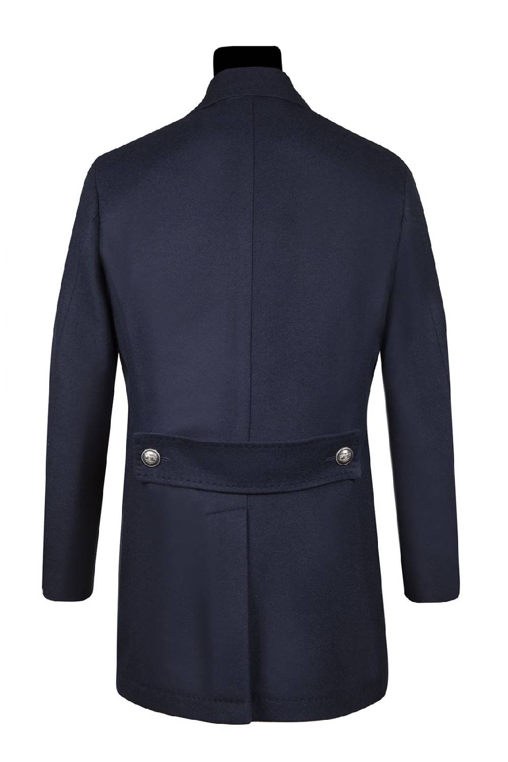 Simbols Cappotto blu doppiopetto sfoderato simbols misto cashmere Offerta speciale della fabbrica
