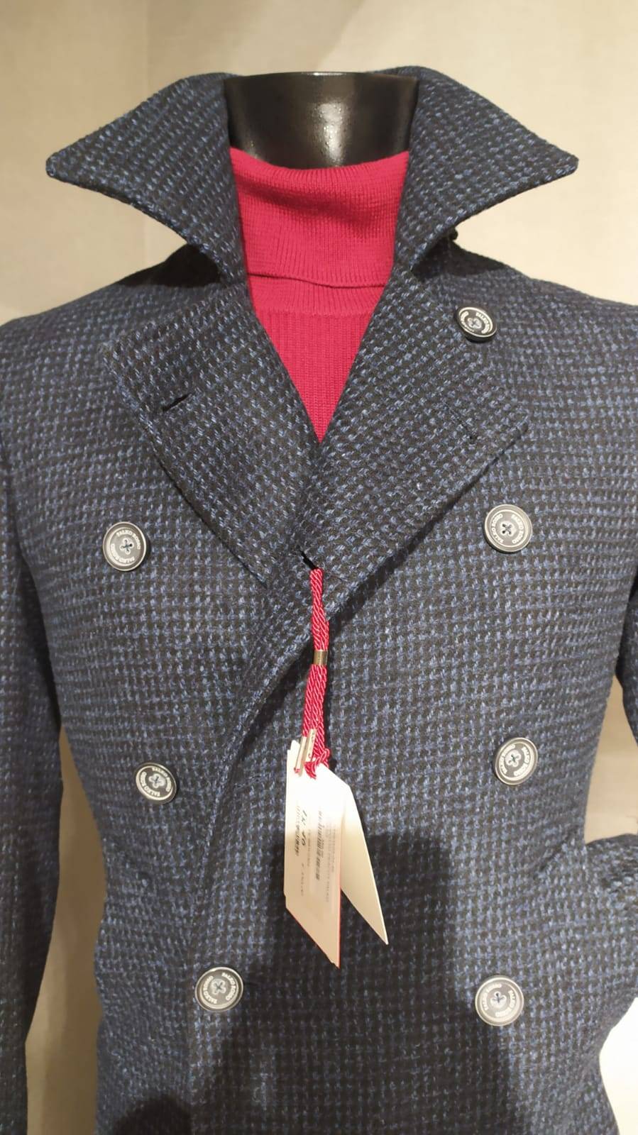 Falko Rosso Peacoat cappotto giaccone moda slim fit falko rosso Nuova