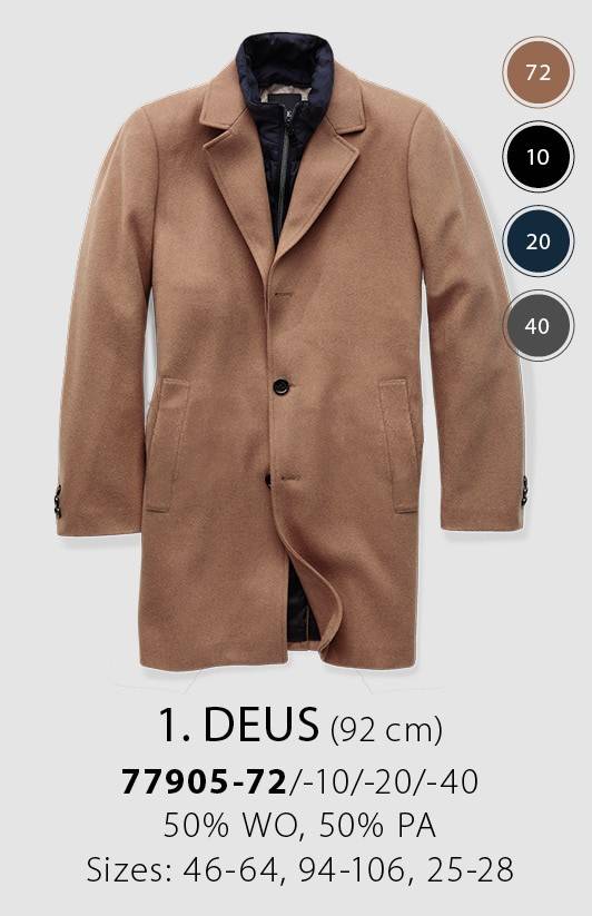 Digel Cappotto cammello digel con pettorina antivento staccabile Italia