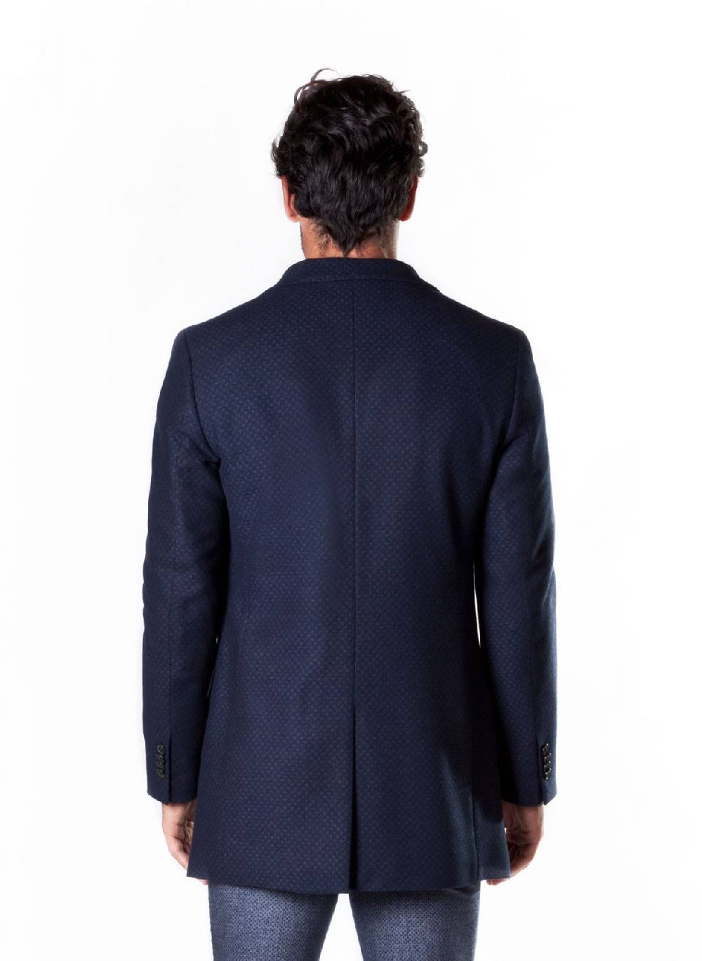 John Barritt Cappotto slim fit in misto lana a tre bottoni ticket pocket In Linea