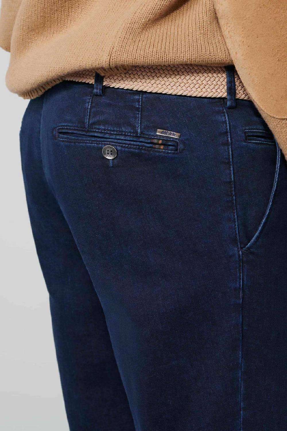Meyer Jeans meyer in denim tencel™ dark blu stone modern fit Qualità