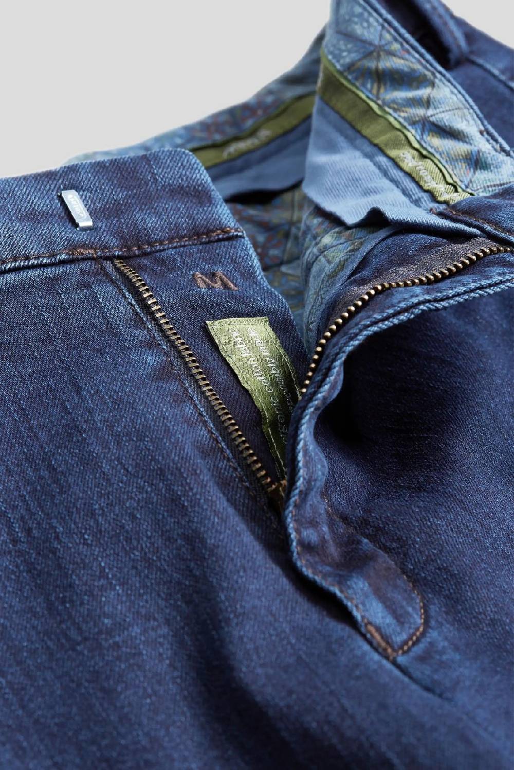 Meyer Jeans blu scuro meyer cotone e lana modern fit Vendita
