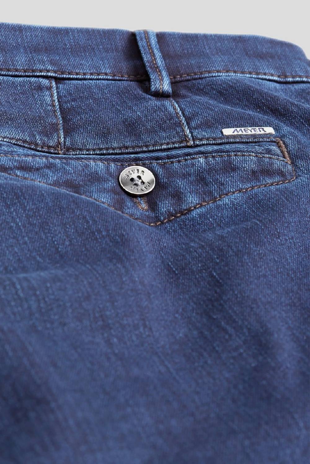 Meyer Jeans blu scuro meyer cotone e lana modern fit Vendita