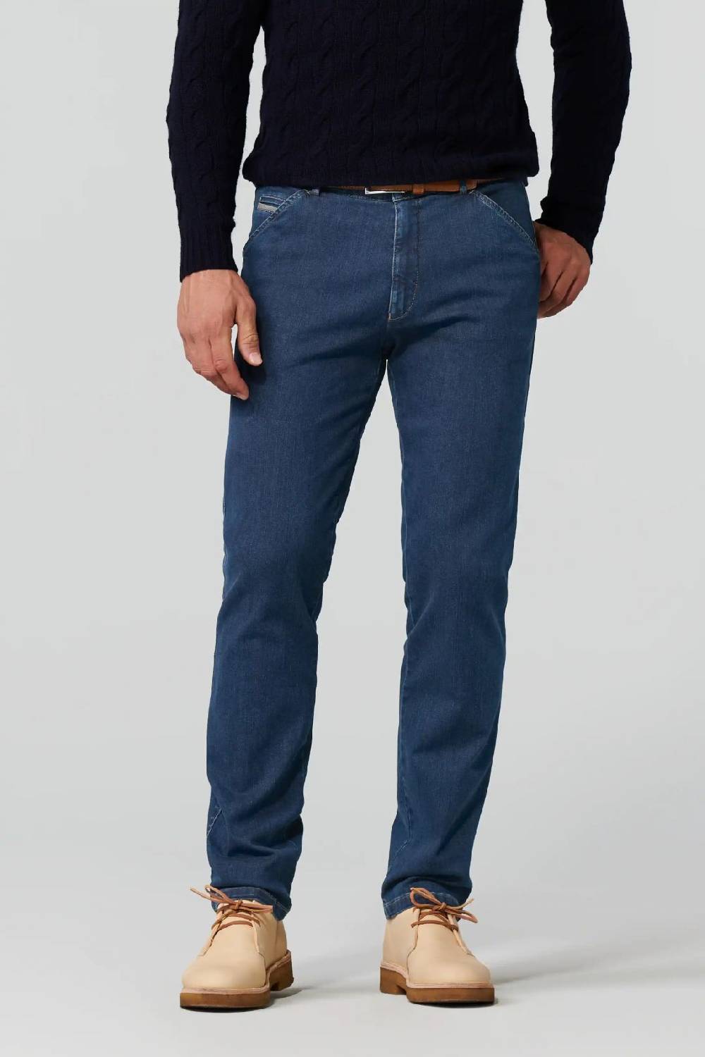 Meyer Jeans blu stone meyer modern fit super stretch Promozione