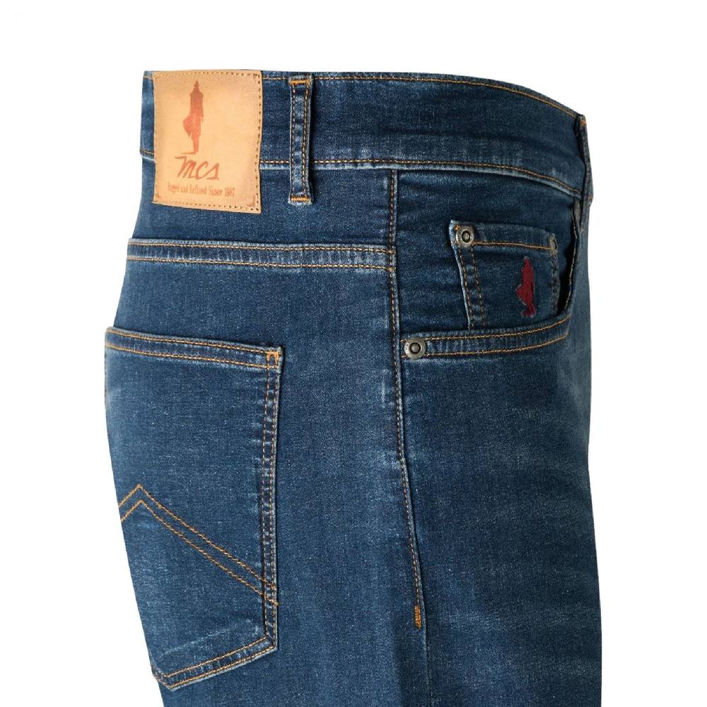 MCS Jeans mcs regular fit lavaggio scuro denim leggero stretch 8oz Promozione Limitata