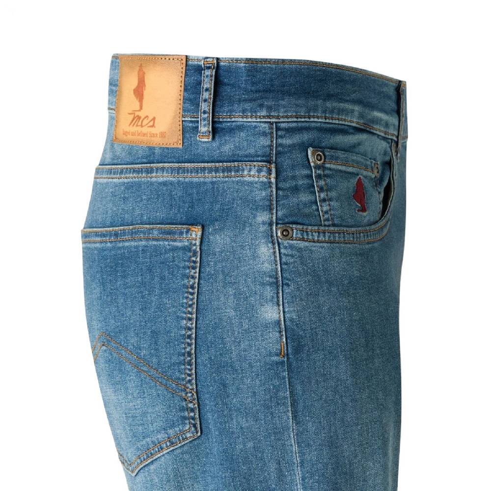 MCS Jeans mcs slim fit lavaggio chiaro denim leggero 8oz stretch Fino Al -60%