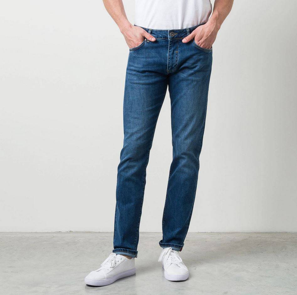 MCS Jeans stretch lavaggio medio mcs regular fit denim Prezzo Ridotto